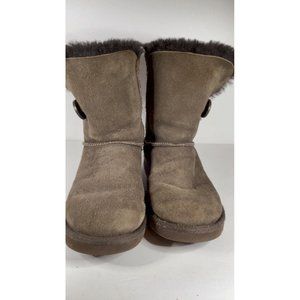 ⭐️⭐️Ugg Shoes | Ugg Chocolate Brown Bailey Button Sheepskin Boots Gently Loved S